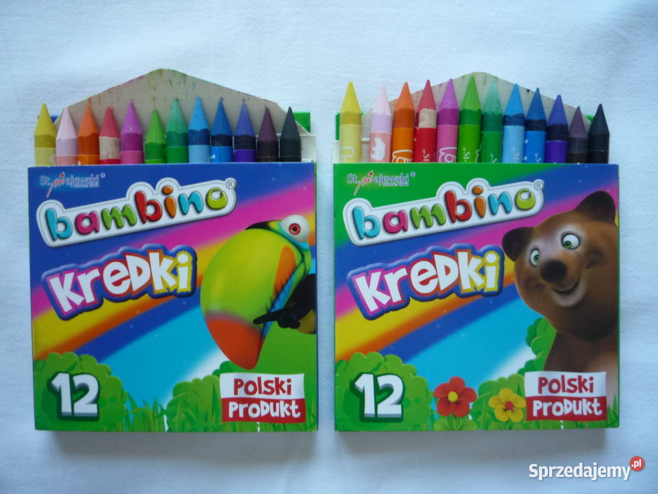 Nowe Kredki Bambino 12 kolorów zachodniopomorskie Szczecin sprzedam