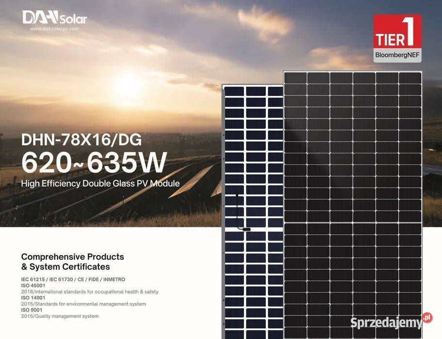 Paleta 36x Panel Fotowoltaiczny DAH Solar 610W