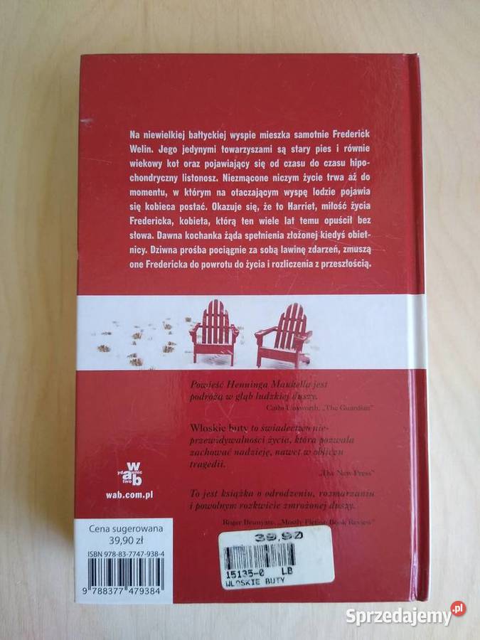 Włoskie buty Henning Mankell Gdańsk