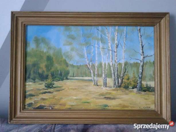 Obraz Olejny odcienie błękitu Mińsk Mazowiecki sprzedam