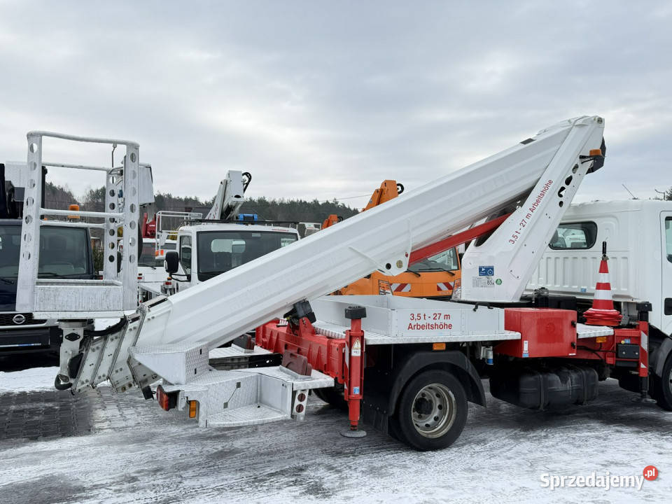 Nissan Cabstar Podnośnik Koszowy 27m RUTHMANN TB elektryczne szyby Widełki