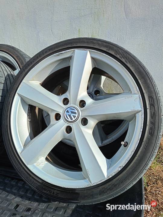 Alusy felgi VW Volkswagen 5x112 z oponami 4 Nowa Sól