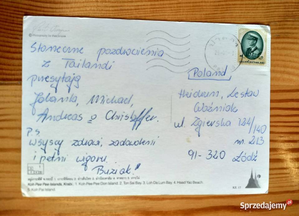 WIDOK NA WYSPY PHI PHI W CIŚNINIE MALAKKA Piszczac