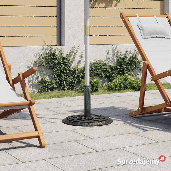 vidaXL Podstawa pod parasol zielona 44x44x31 Pozostałe Warszawa