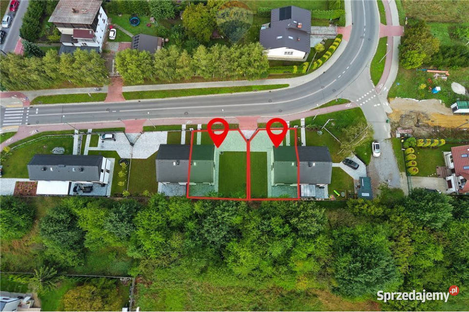 Nowy ekonomiczny dom w zabudowie bliźniaczej małopolskie Oświęcim