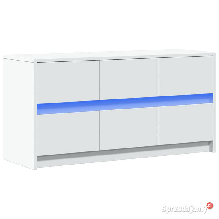 Szafka TV z LED biała 100x34x50 materiał mazowieckie Warszawa