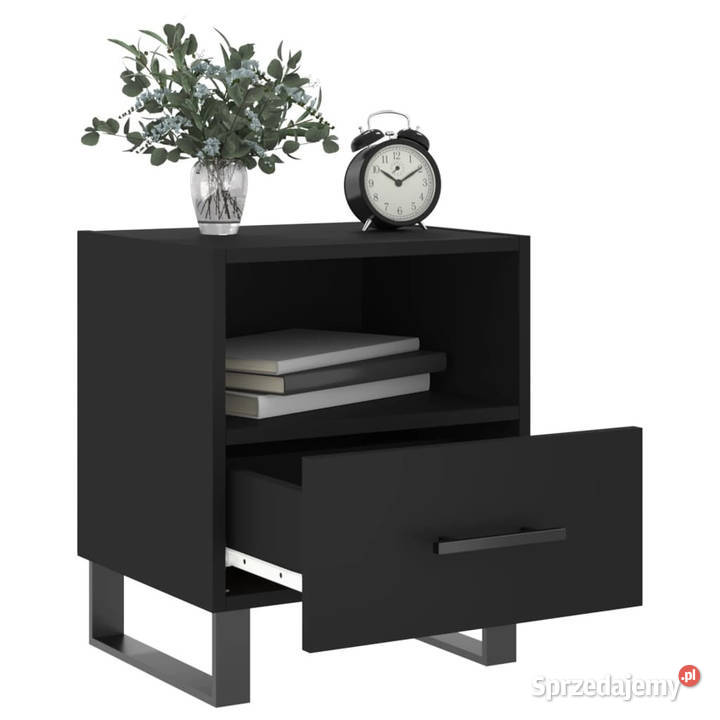 Szafki nocne 2 czarne 40x35x475 WM827487 Warszawa sprzedam