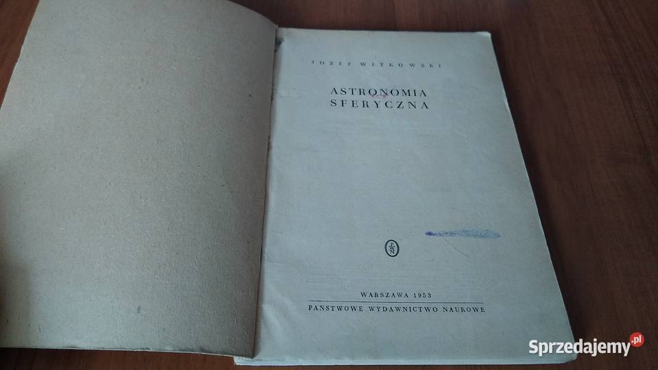 Astronomia sferyczna Józef Witkowski pomorskie