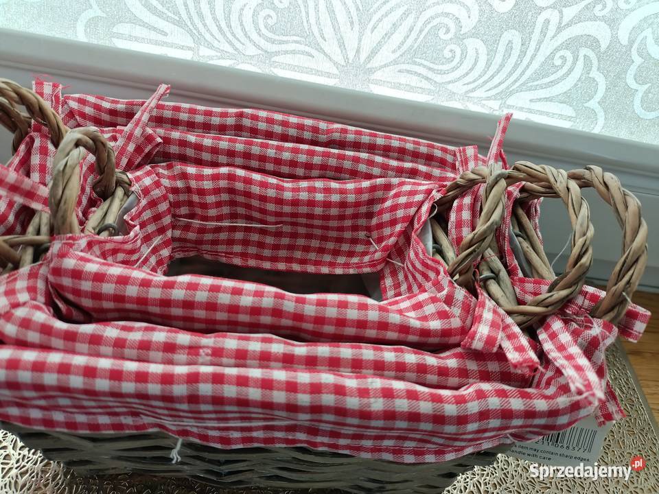 Pojemnik 3 sztuki wiklna doniczka osłonka j inny kolor Dekoracje i ozdoby Zamość