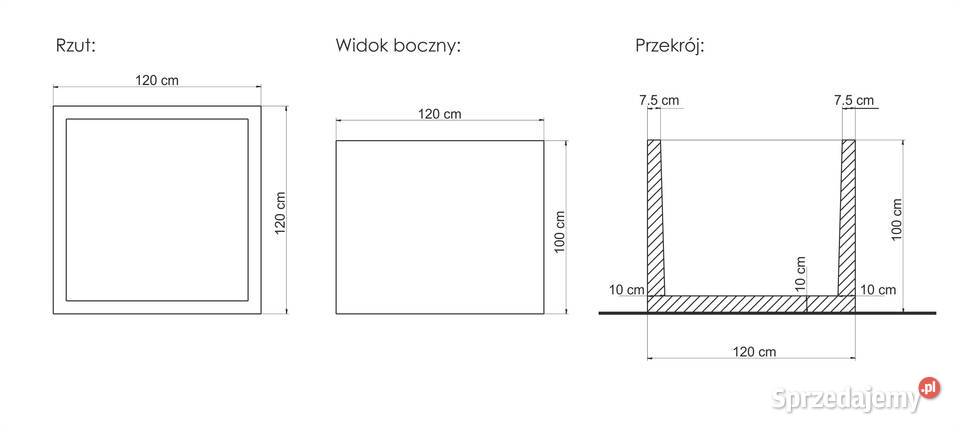Betonowa donica Jumbo Świdnica