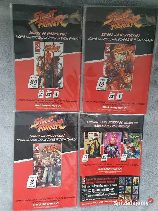 Street Fighter zestaw 4 komiksów Komiks Polskie Gdynia