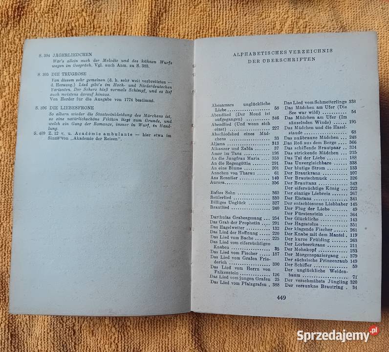 Johann Gottfried Herer Stimmender Voelker in wielkopolskie Koźminek sprzedam