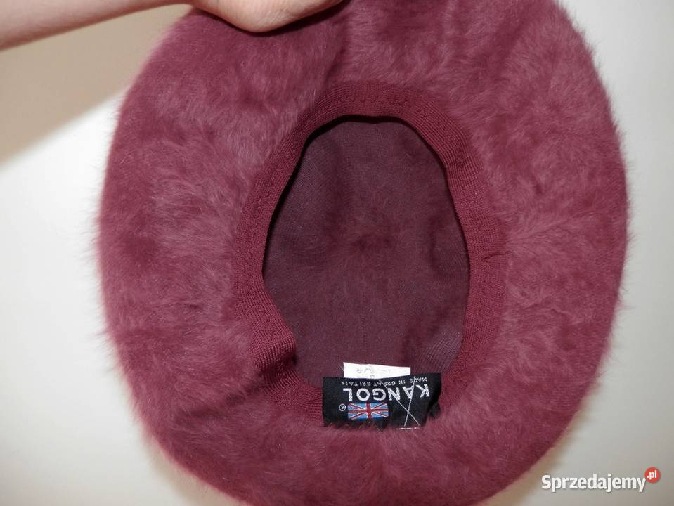 Czapka Wełniana Angora Lawendowa Kapelusz Bucket Łomża