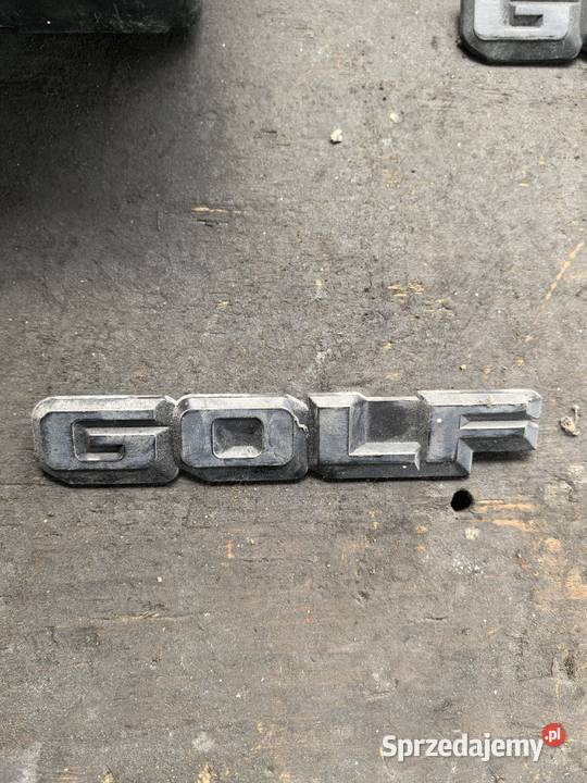 Emblemat znaczek napis Golf mk2 1 mazowieckie Mościska sprzedam