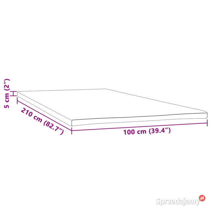 Nakładka na materac 100x210x5 WM4103491 Warszawa