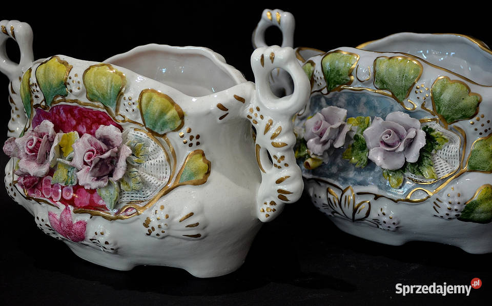 Porcelana Roceram owocarka Dantela szer 31 do Antyki, Sztuka, Kolekcje wielkopolskie Środa Wielkopolska