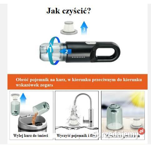 Odkurzacz samochodowy do gniazdka zapalniczki Tychy