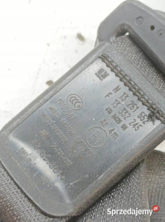 PAS BEZPIECZEŃSTWA LEWY PRAWY ŚRODEK TYŁ KPL C