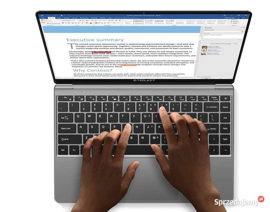 NOWY Laptop do nauki 143 IPS 8Gb 128 SSD Teams Tarnów