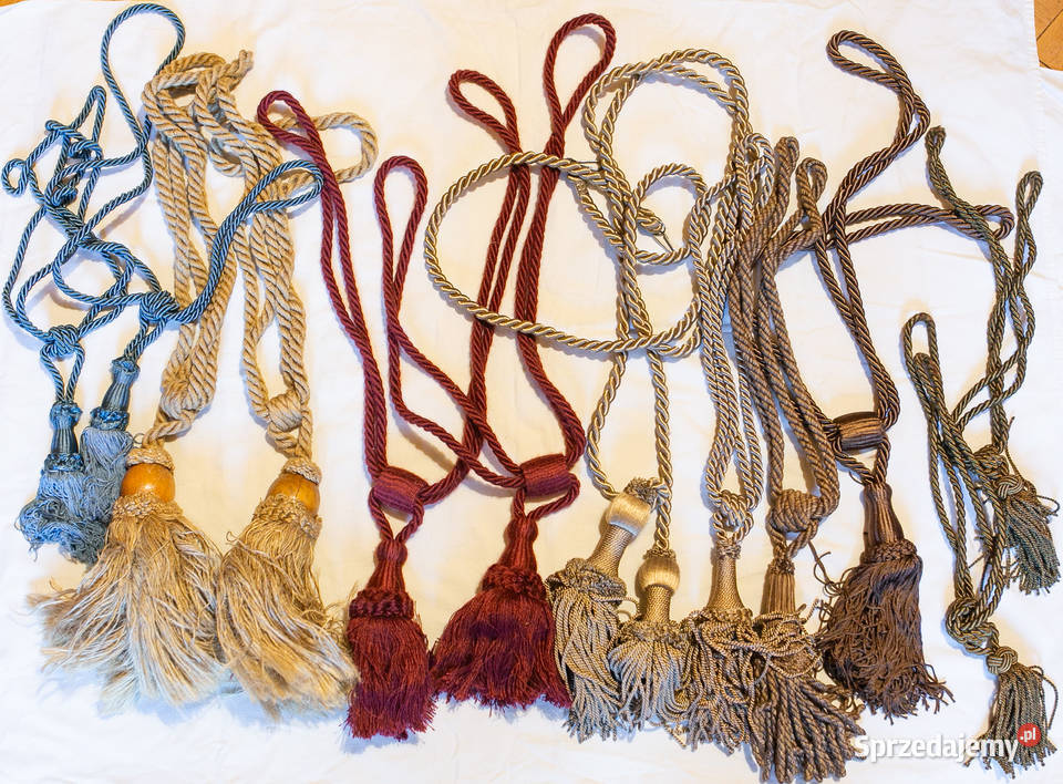 Sznury do zasłon upinacze do zasłon chwosty Gdańsk