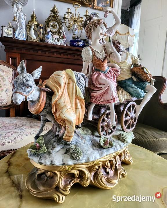 Duża Porcelanowa Włoska Figurka waga 85 Kalisz