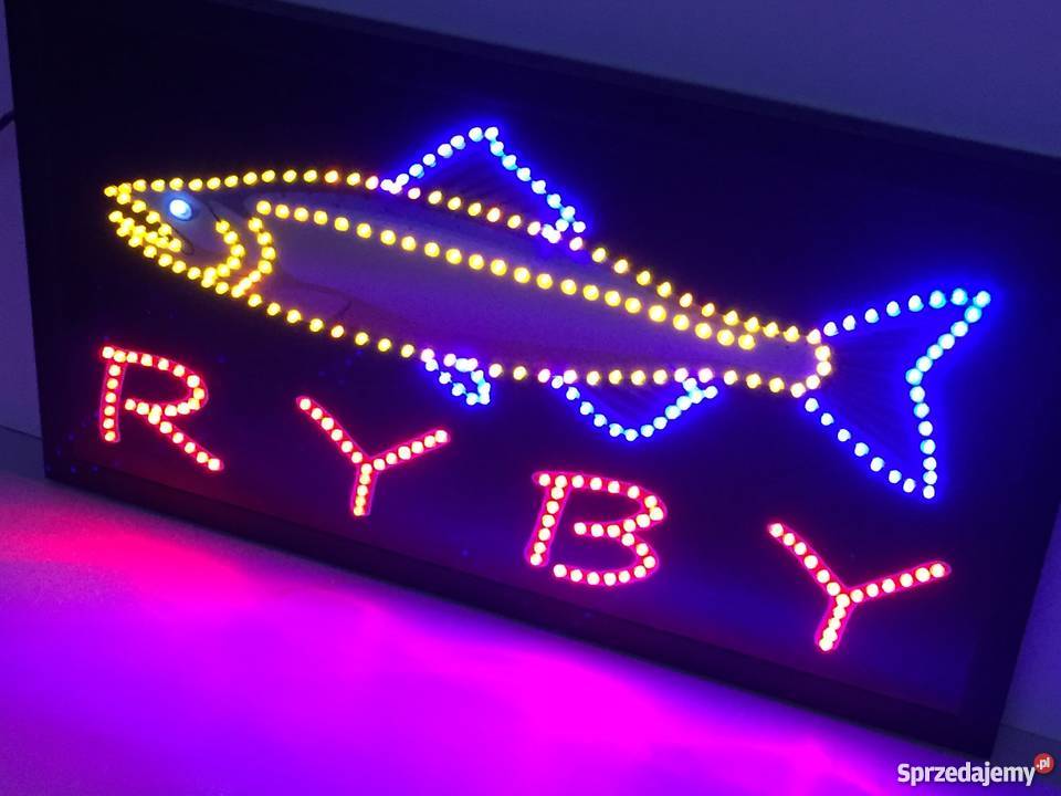 Neon szyld reklama LED 68x38 NOWOŚĆ zewnętrzna Kołobrzeg