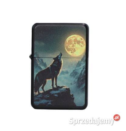 Zapalniczka Benzynowa z Nadrukiem Wilk wyjący do Ostrowy nad Okszą sprzedam