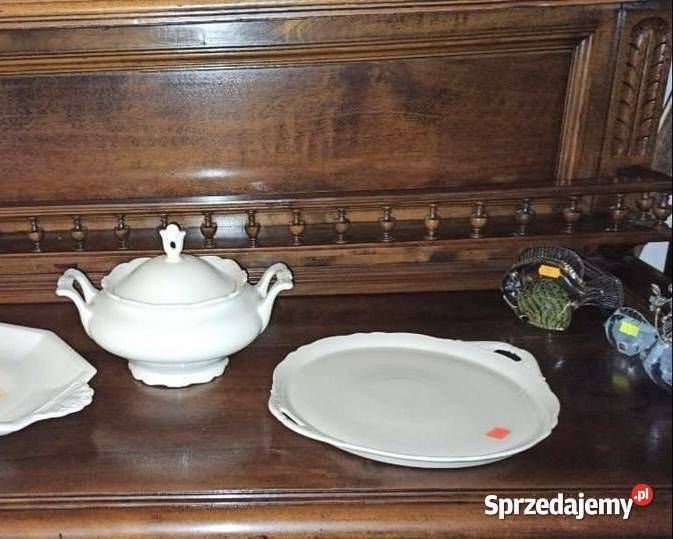 Sosjerka ecru Bez sygnatury Porcelana i szkło Gdańsk