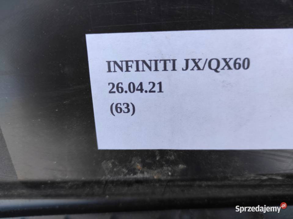 SCHOWEK PASAŻERA INFINITI QX60 JX Nowy Tomyśl