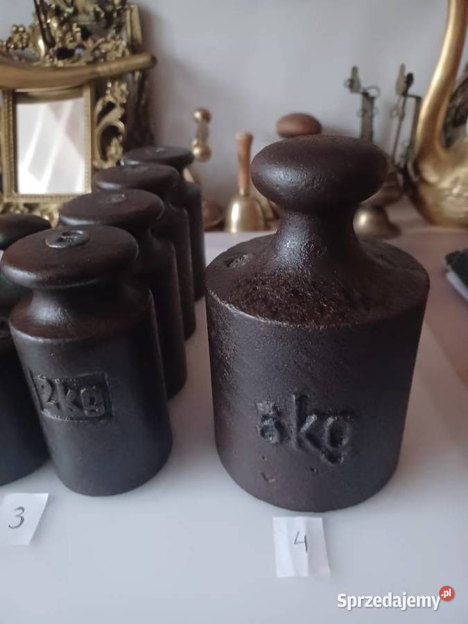 Stare metalowe odważniki Poznań