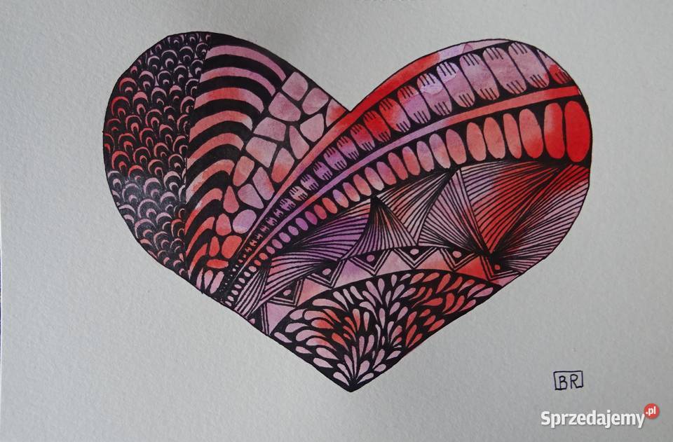 Akwarela Akwarelka Obraz pt Ogrom Miłości