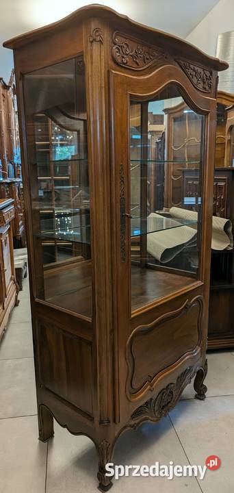 Wspaniała witrynaserwantka ludwikowska ciemny śląskie Dąbrowa Górnicza