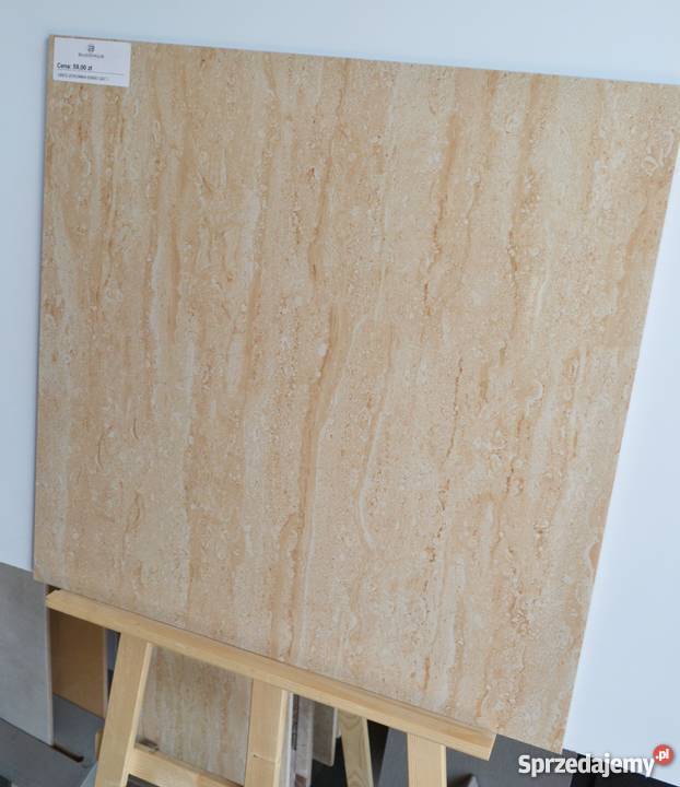 Płytka Gres Travertino 60x60 Ceramstic Połysk Zakopane