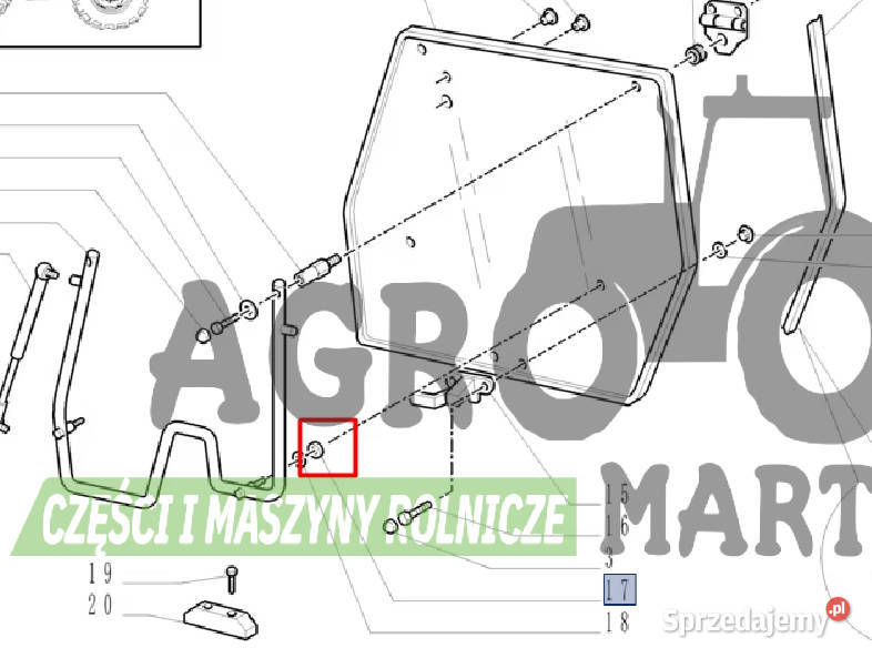 5094375 PODKŁADKA GUMOWA CNH Wichrów