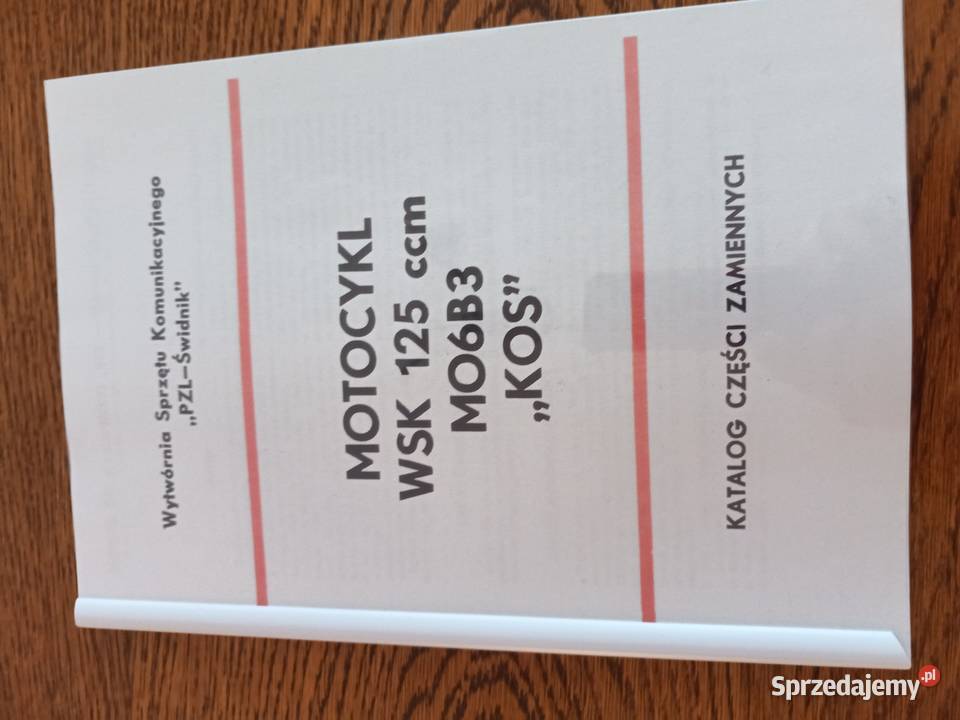 Katalog części WSK Kos Warszawa sprzedam