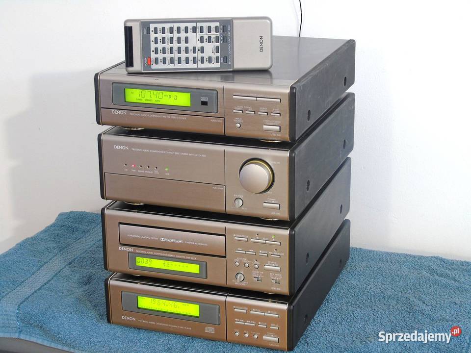 Wieża Denon pilot Wzmacniacz Radio CD Mag AUX