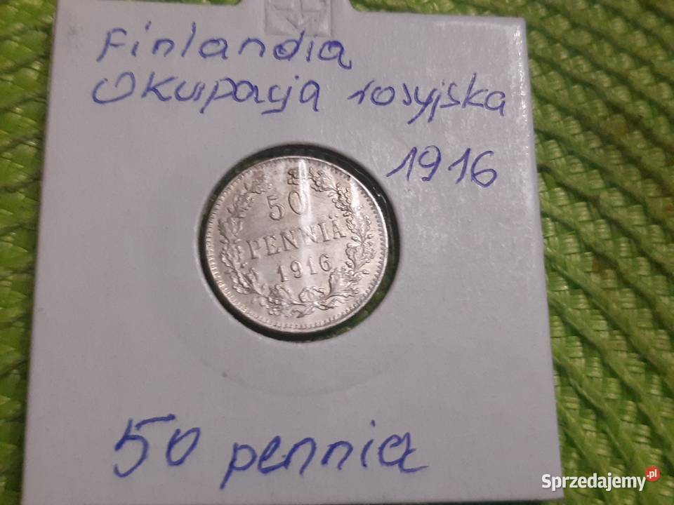 moneta srebrna Finlandii okres okupacji Numizmatyka podlaskie Łomża