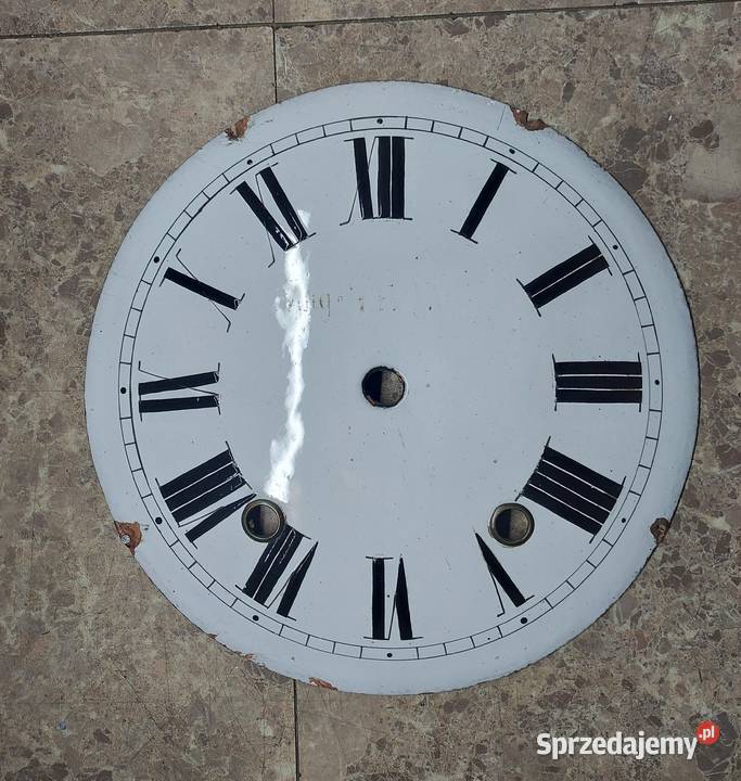 T142 Tarcza starego zegara comtoise 223 pomorskie Tczew