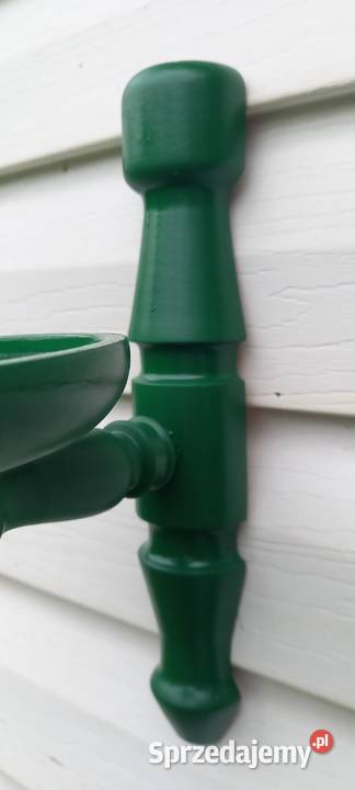 Kwietnik drewniany wieszak ścienny na doniczkę Małkinia Górna