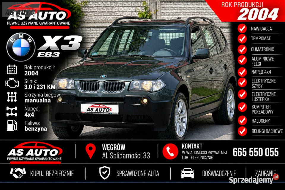 BMW X3 30i 231 sprzedam