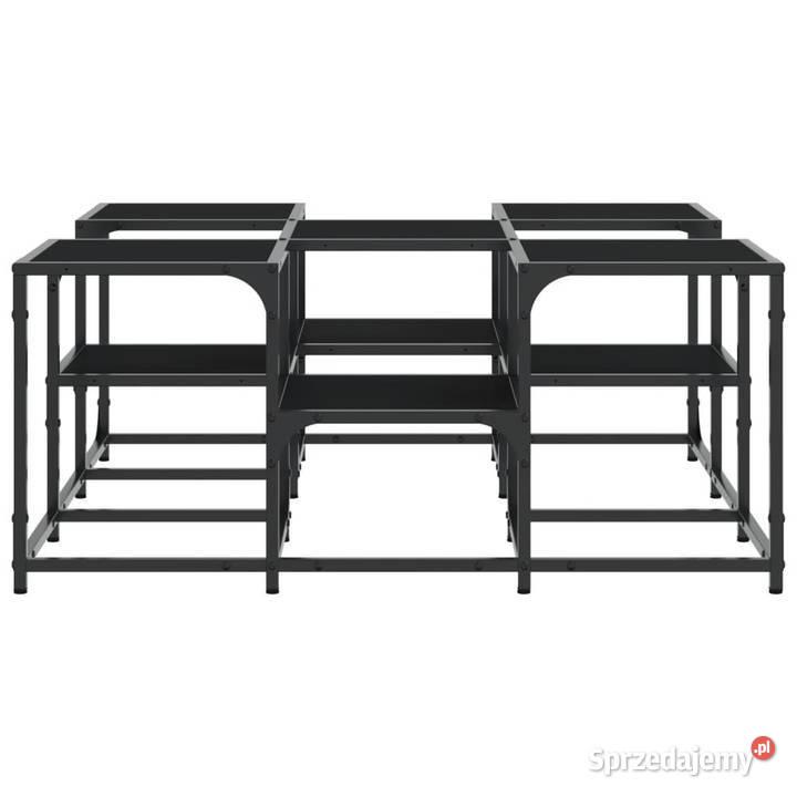 Stolik kawowy czarny 91x91x40 materiał Warszawa sprzedam