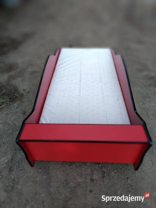 Łóżko dziecięce auto samochód czerwone z 90cm małopolskie Krzywaczka