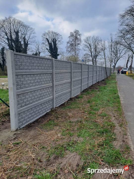 Ogrodzenia betonowe Nowoczene wzory Oborniki Śląskie usługi budowlane