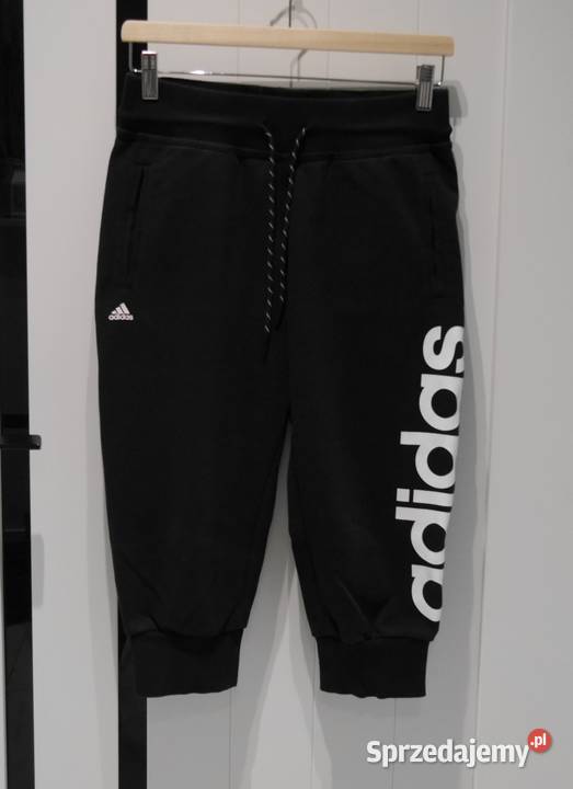 Adidas świetne spodenki kolano duże logo 36 S Wrocław