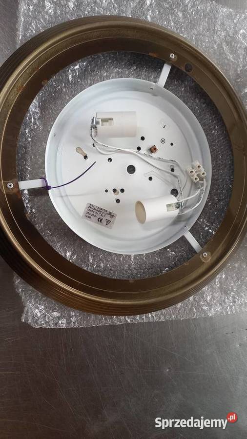 Plafon mosiężny ze szklanym kloszem Lampa zachodniopomorskie