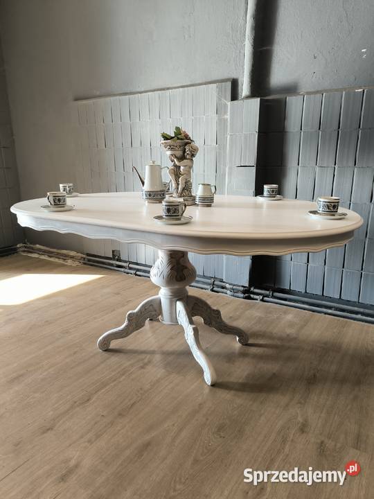 Piękny owalny stół w stylu Shabby Chic Okazja Pruszków