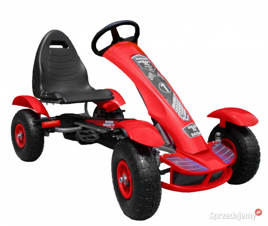 Gokart na pedały pompowane koła napęd łańcuchowy