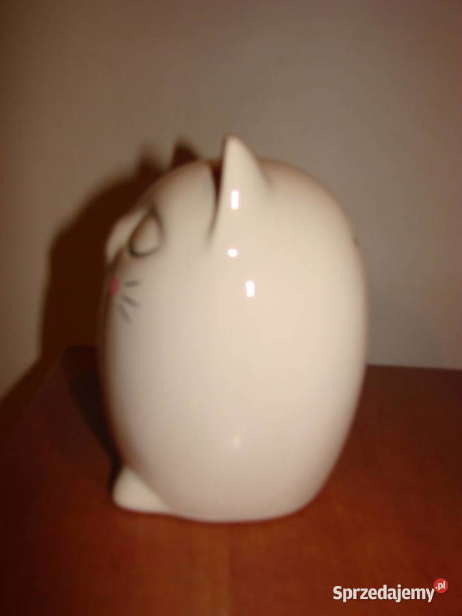 Kot ceramiczna skarbonka Pruszcz Gdański