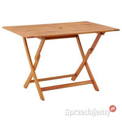 vidaXL Składany stół ogrodowy 120x70x75 lite Warszawa