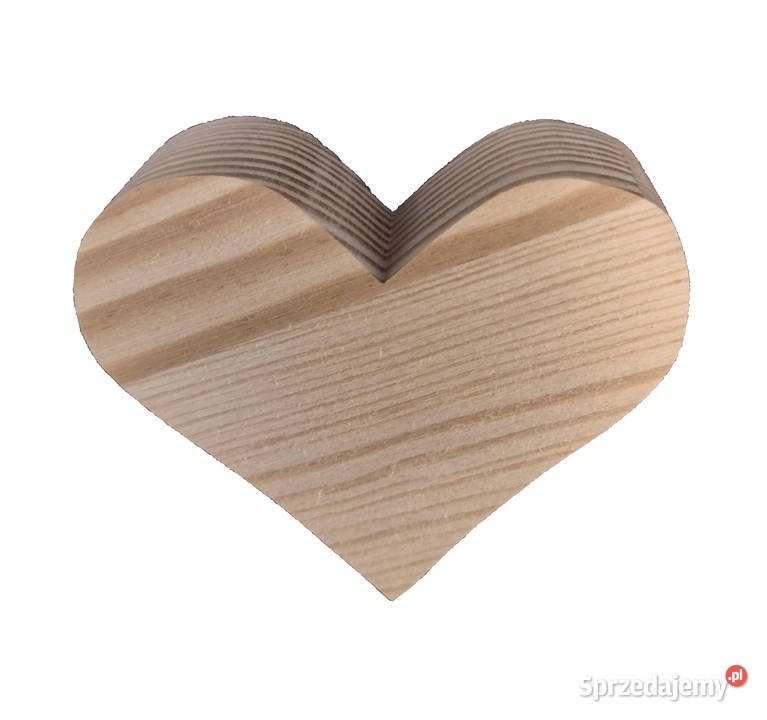 serce serduszko serca drewniane 3D grube podlaskie